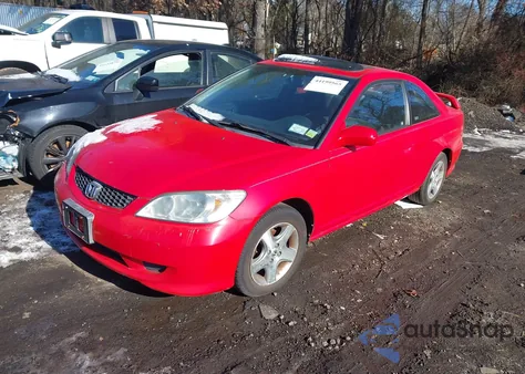 2004 Honda Civic Ex from USA, damaged, VIN 1HGEM219X4L057041